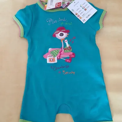 Barboteuse combishort fille DPAM 54 cm 1 mois